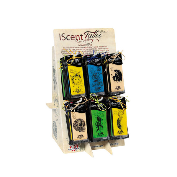 ESPOSIT.DEODOR. ISCENT TATOO  48 PEZZI PROFUMI ASSORTITI