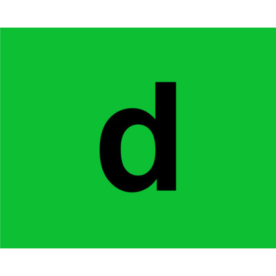 LETTERA ADESIVA D 500X400MM MERCE DEPERIBILE