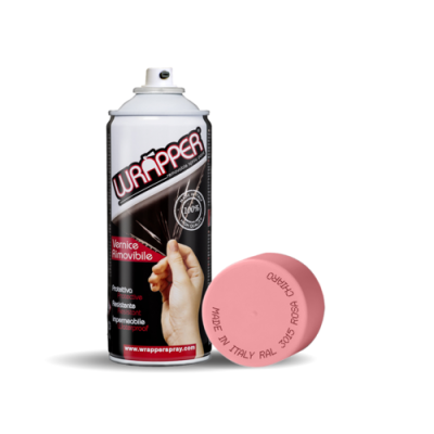 WRAPPER ROSSO TRAFFICO  PELLI COLA SPRAY REMOVIBILE 400 ML COLORE RAL 3020