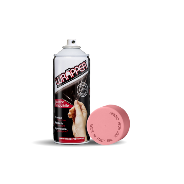 WRAPPER ROSSO TRAFFICO  PELLI COLA SPRAY REMOVIBILE 400 ML COLORE RAL 3020