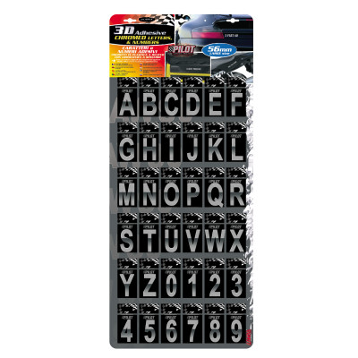 *DISPLAY 180 LETTERE CROMATE 56MM T-5
