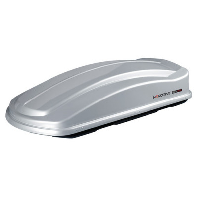 BOX TETTO ABS LT.630 SILVER METALL.LISCIO DOPPIA APERTURA ATT.RAPIDO MM.2010X900X480