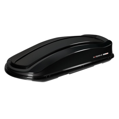 BOX TETTO ABS LT.630 NERO METALL.LISCIO DOPPIA APERTURA ATT.RAPIDO MM.2010X900X480
