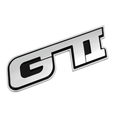*EMBLEMA CROMATO GTI 