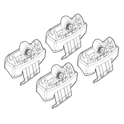 KIT ATTACCHI TOYOTA RAV 4 (NO RAILING) 13+