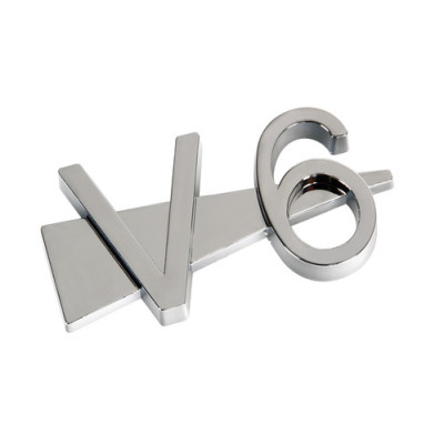 *EMBLEMA CROMATO V6 