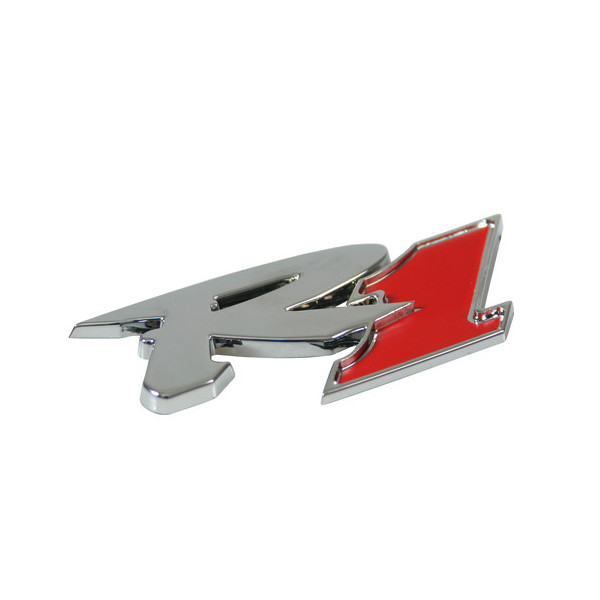 Emblema 3D cromato bicolore - R1