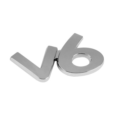 EMBLEMA CROMATO  V6 