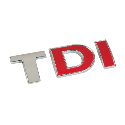 Emblema 3D cromato bicolore - TDI