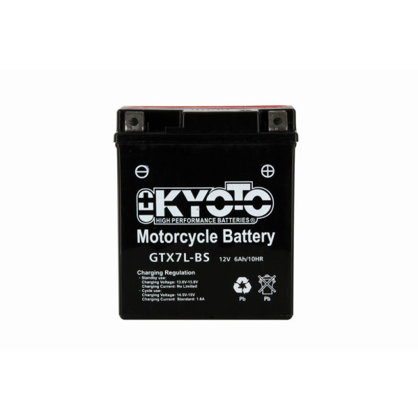 KYOTO - BATTERIA YTX7L-BS SENZA MANUTENZIONE CON PACCO ACIDO
