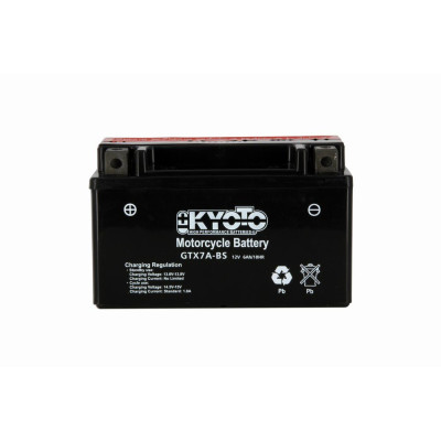 KYOTO - BATTERIA YTX7A-BS SENZA MANUTENZIONE CON PACCO ACIDO