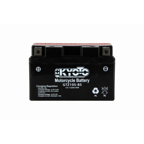 KYOTO - BATTERIA YTZ10-S AGM SENZA MANUTENZIONE CON PACCO ACIDO