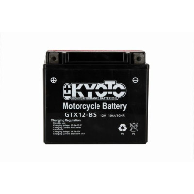 KYOTO - BATTERIA YTX12-BS SENZA MANUTENZIONE CON PACCO ACIDO
