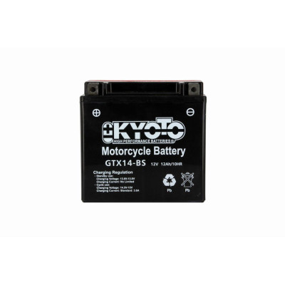 KYOTO - BATTERIA YTX14-BS SENZA MANUTENZIONE CON PACCO ACIDO