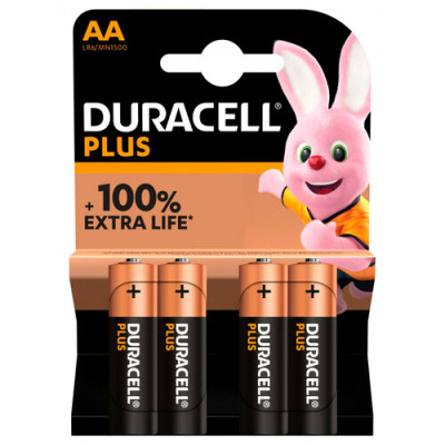 DURACELL PLUS 100 AA B4STILO ALKALINA