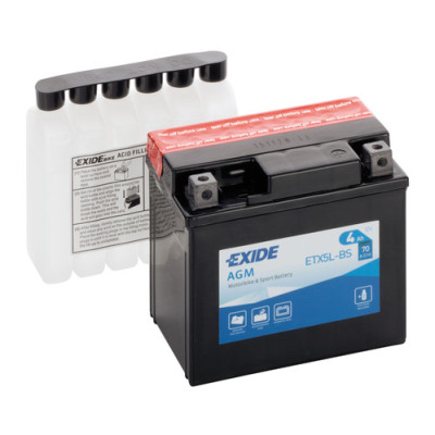 BATTERIA  4Ah  70A EXIDE MOTO AGM A CARICA SECCA