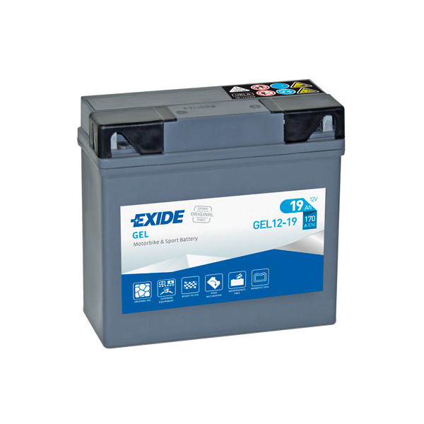 BATTERIA 19Ah 170A EXIDE MOTO GEL