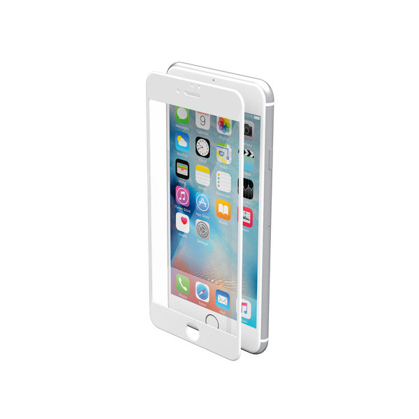 VETRO TEMPERATO PHANTOM  PER IPHONE 7 PLUS - 8 PLUS BIANCO