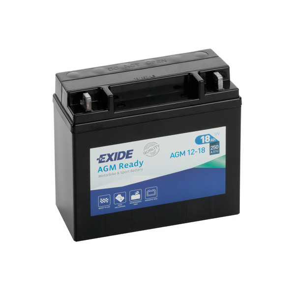 BATTERIA 18Ah 250A EXIDE MOT AGM READY