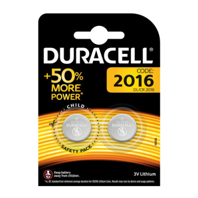 DURACELL 2 PZ 2016 B2 BOTTON LITIO SPECIALIST. ELECTRONICS