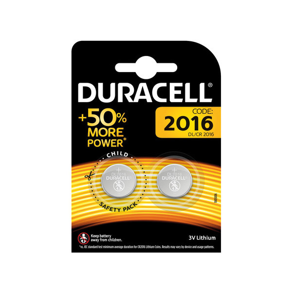 DURACELL 2 PZ 2016 B2 BOTTON LITIO SPECIALIST. ELECTRONICS