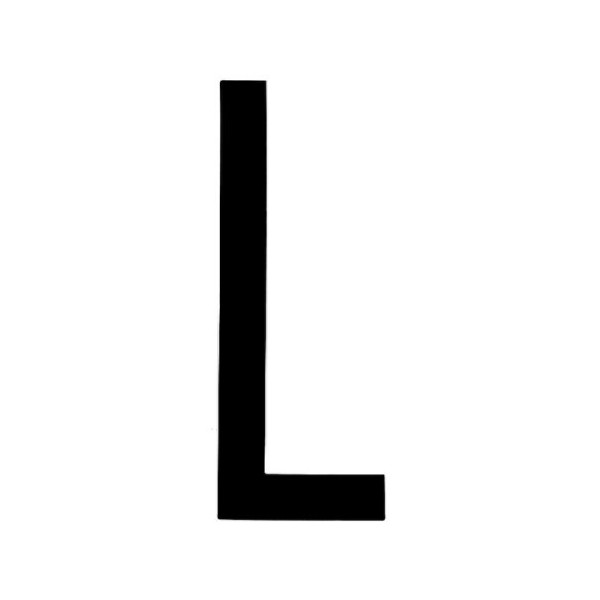 LETTERA L ADES. T-6 8X3,5 CM NERA