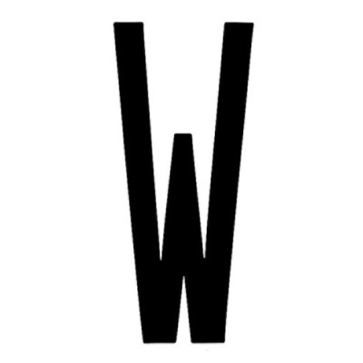 LETTERA W ADES. T-6 8X3,5 CM NERA
