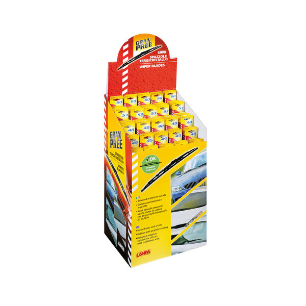 ESPOSITORE 70 SPAZZOLE GRAN-PREE ASSORTITE