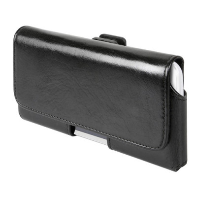 PORTA TELEFONO DA CINTURA IN SIMILPELLE - MEDIUM - NERO