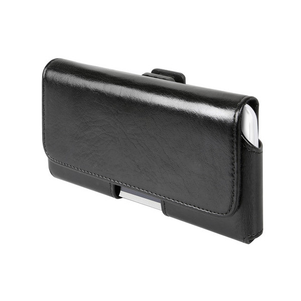PORTA TELEFONO DA CINTURA IN SIMILPELLE - MEDIUM - NERO